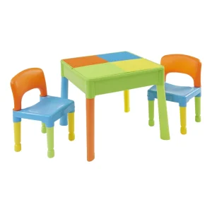 Hot Kids Square 5-in-1 Activity Table and 2 Chairs Kids Kid’s Furniture