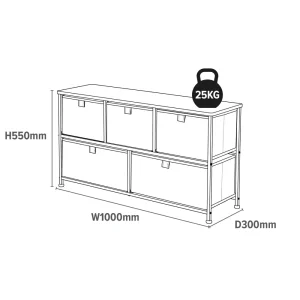 New Kids Unicorn 5 Drawer Storage Chest Kids Kid’s Furniture
