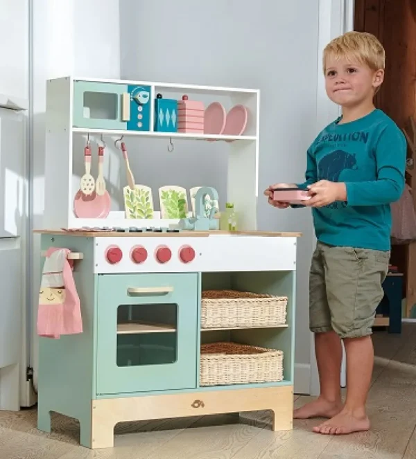 Discount Kitchen Range Wooden Toy Food Sets | Shopping Role Play