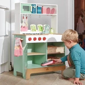 Discount Kitchen Range Wooden Toy Food Sets | Shopping Role Play