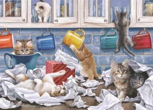 Outlet Kitty Litter – BIG 250 Piece Jigsaw Puzzle Children's Wooden Puzzles