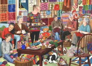 Best Knit & Natter – 1000 Piece Jigsaw Puzzle Children's Wooden Puzzles
