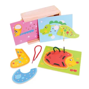 Fashion Lacing Animals Wooden Puzzles And Activity Toys | Activity Toys & Games