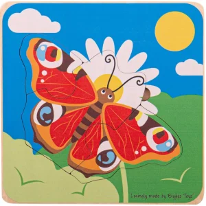 Fashion Lifecycle Layer Puzzle – Butterfly Wooden Puzzles And Activity Toys | Children's Wooden Puzzles