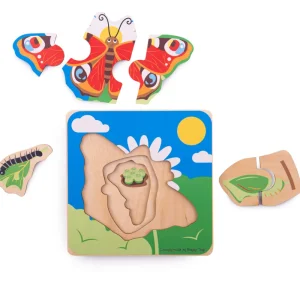 Fashion Lifecycle Layer Puzzle – Butterfly Wooden Puzzles And Activity Toys | Children's Wooden Puzzles