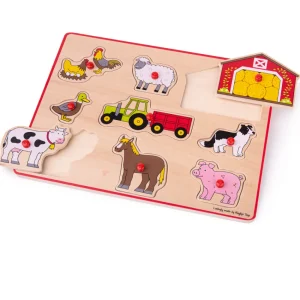 Online Lift Out Puzzle – Farm Wooden Puzzles And Activity Toys | Children's Wooden Puzzles