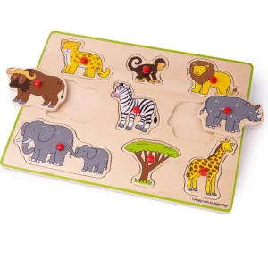 Sale Lift Out Puzzle – Safari Wooden Puzzles And Activity Toys | Children's Wooden Puzzles