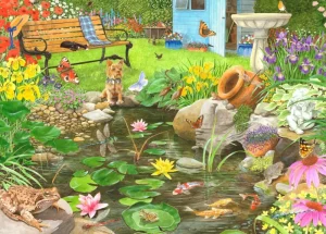Online Lily Pond – 1000 Piece Jigsaw Puzzle Children's Wooden Puzzles