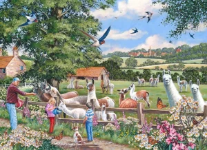 Online Llama Mamas – 1000 Piece Jigsaw Puzzle Children's Wooden Puzzles
