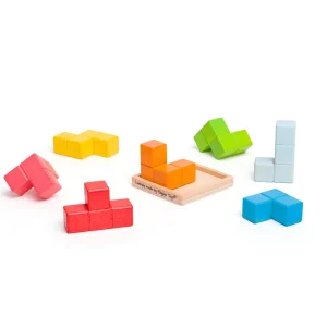 Clearance Lock-a-Cube Wooden Puzzles And Activity Toys | Traditional Wooden Toys