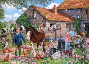 Fashion MacDonalds Farm – BIG 500 Piece Jigsaw Puzzle Children's Wooden Puzzles