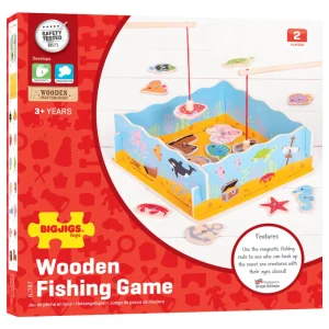 Sale Magnetic Fishing Game with Base Traditional Wooden Games