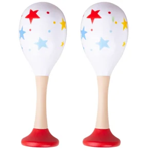 Discount Maraca (One Pair – Red) Traditional Wooden Toys | Gifts For 5 Yr Olds