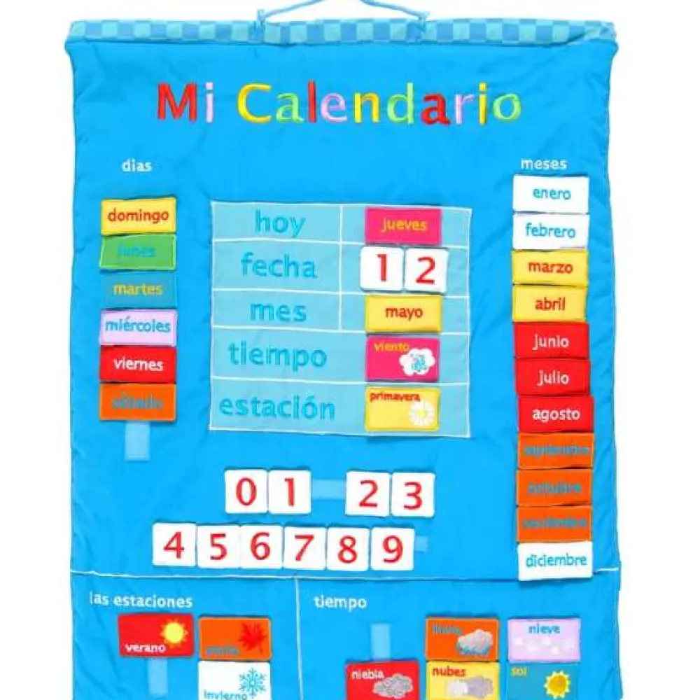 mi_calendario_spanish_fab_0.webp Sale Mi Calendario (Spanish) Fabric Wall Chart Kids Arts And Crafts Sets For Kids