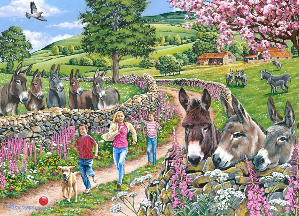 mindy_muffin__mo__big__pi_0.webp Clearance Mindy, Muffin & Mo – BIG 500 Piece Jigsaw Puzzle Children's Wooden Puzzles