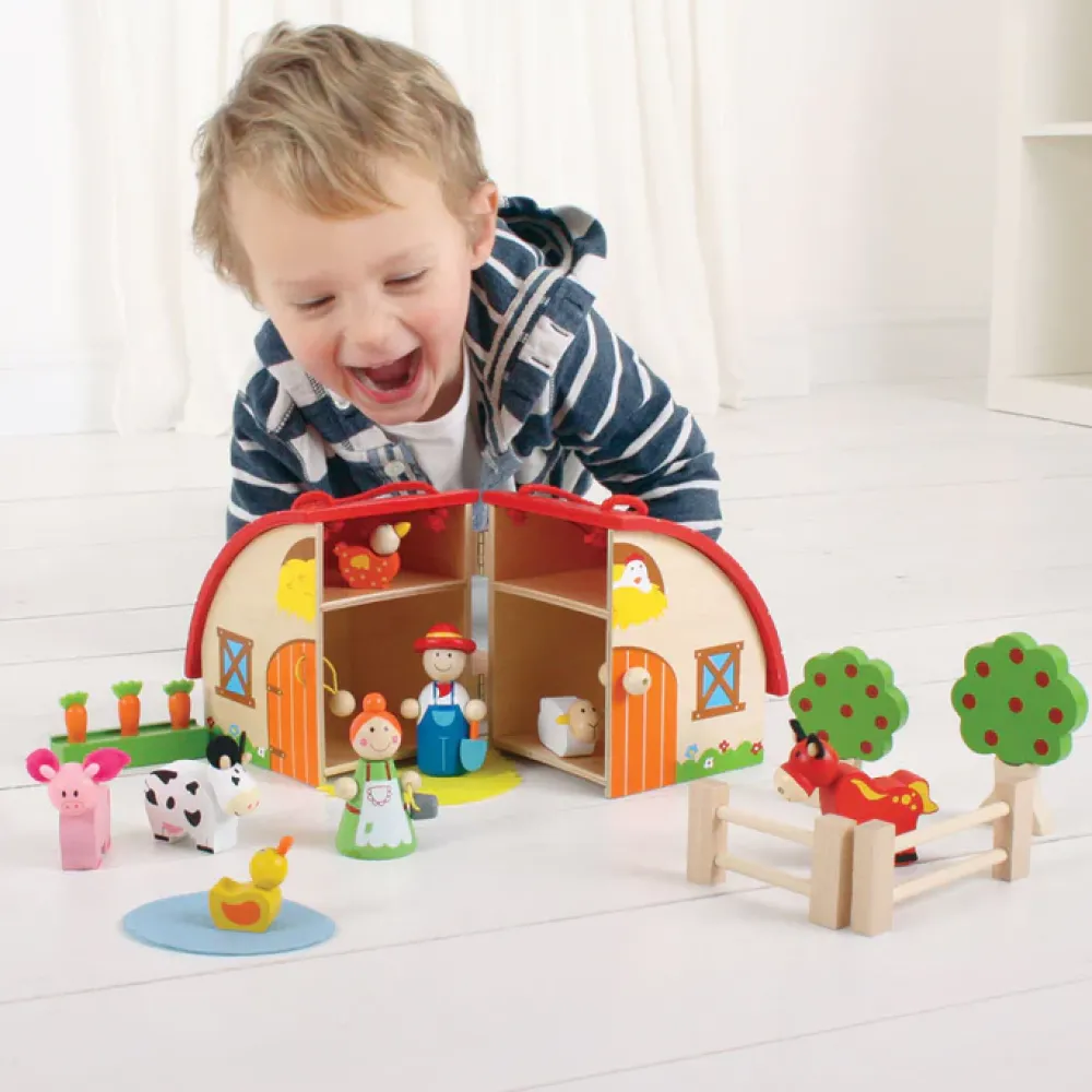mini_farm_playset_1.webp Fashion Mini Farm Playset Wooden Animal Toys | Wooden Farm Sets & Animal Toys