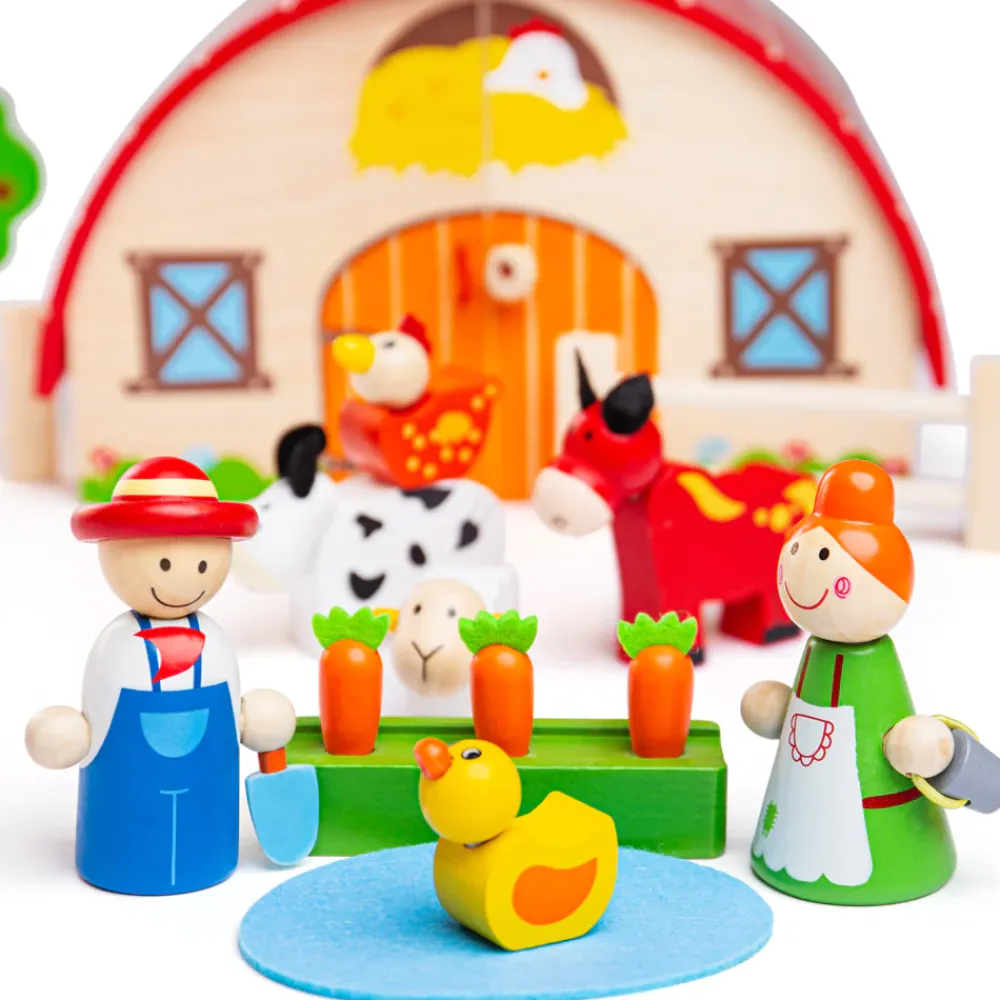 mini_farm_playset_2.webp Fashion Mini Farm Playset Wooden Animal Toys | Wooden Farm Sets & Animal Toys