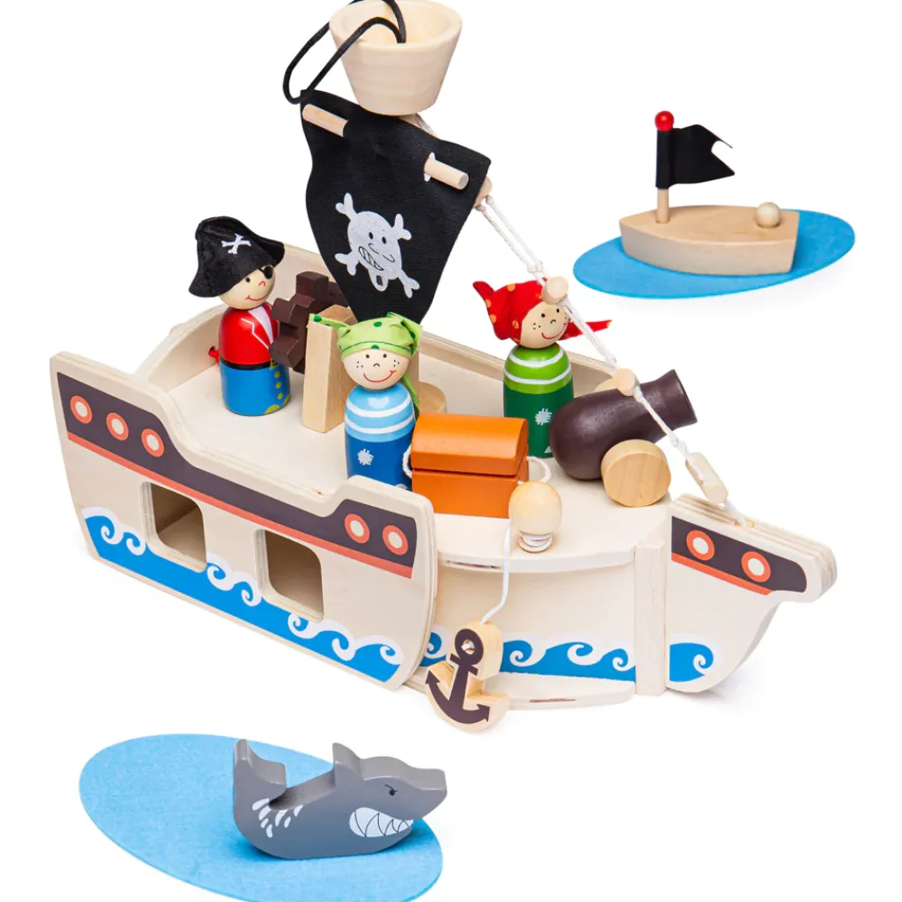 mini_pirate_ship_playset_0.webp Best Mini Pirate Ship Playset Traditional Wooden Toys | Wooden Toy Castles And Pirate Toys