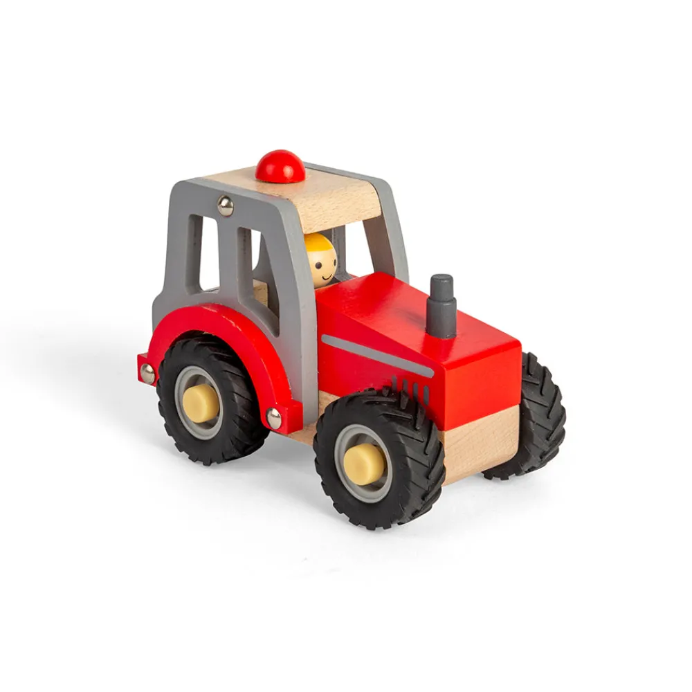 mini_red_tractor_0.webp Fashion Mini Red Tractor Wooden Puzzles And Activity Toys | Wooden Toy Cars For Children