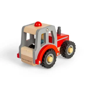 Fashion Mini Red Tractor Wooden Puzzles And Activity Toys | Wooden Toy Cars For Children