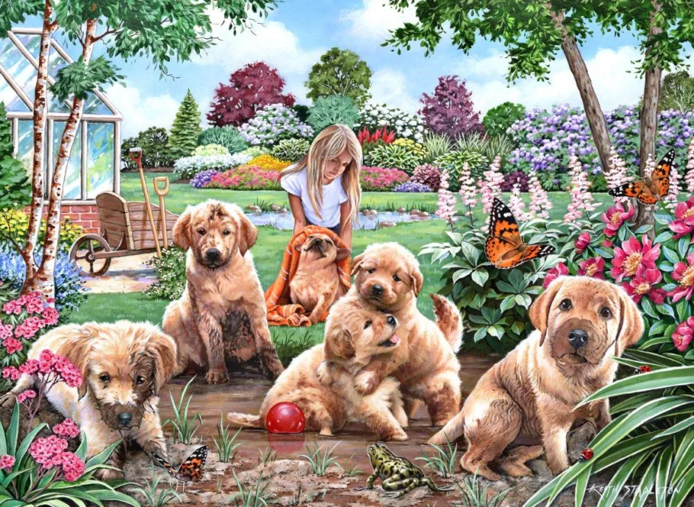 mucky_pups__big__piece_ji_0.webp Outlet Mucky Pups – BIG 500 Piece Jigsaw Puzzle Children's Wooden Puzzles