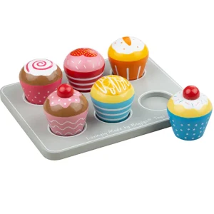 Outlet Muffin Tray Play Shop Cook And Share | Wooden Toy Food Sets