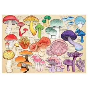Best Mushroom Mania 1000 Piece Puzzle Children's Wooden Puzzles