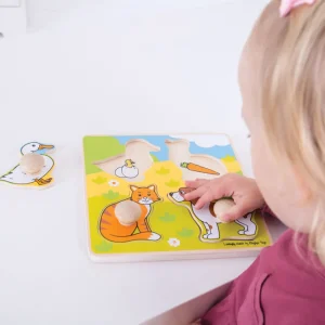 Online My First Peg Puzzle (Pets) Wooden Puzzles And Activity Toys | Children's Wooden Puzzles