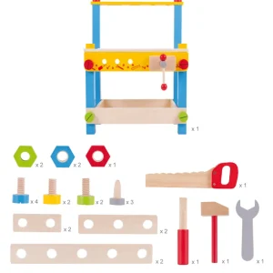 Hot My First Workbench Wooden Puzzles And Activity Toys | Toy Workbenches