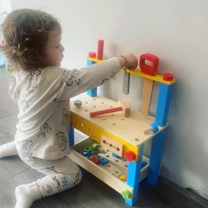 Hot My First Workbench Wooden Puzzles And Activity Toys | Toy Workbenches