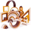 Outlet Natural Stacking Rainbow Wooden Puzzles And Activity Toys | Traditional Wooden Toys