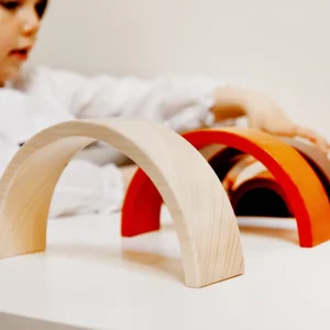 Outlet Natural Stacking Rainbow Wooden Puzzles And Activity Toys | Traditional Wooden Toys