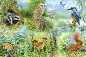 Best Nature Study – BIG 250 Piece Jigsaw Puzzle Children's Wooden Puzzles