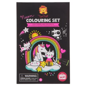 Fashion Neon Colouring Set – Unicorns and Friends Kids Arts And Crafts Sets For Kids