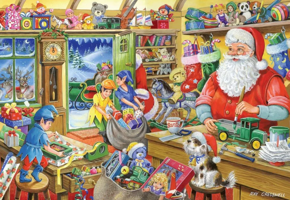 no__santas_workshop___pie_0.webp Sale No.5 – Santa’s Workshop – 500 Piece Jigsaw Puzzle Children's Wooden Puzzles