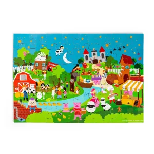 Best Nursery Rhyme Floor Puzzle (48pc) Wooden Puzzles And Activity Toys | Children's Wooden Puzzles