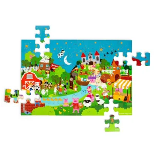 Best Nursery Rhyme Floor Puzzle (48pc) Wooden Puzzles And Activity Toys | Children's Wooden Puzzles