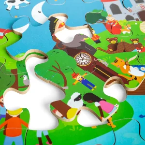 Best Nursery Rhyme Floor Puzzle (48pc) Wooden Puzzles And Activity Toys | Children's Wooden Puzzles