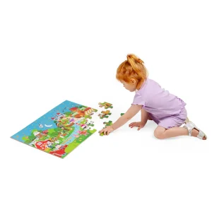 Best Nursery Rhyme Floor Puzzle (48pc) Wooden Puzzles And Activity Toys | Children's Wooden Puzzles