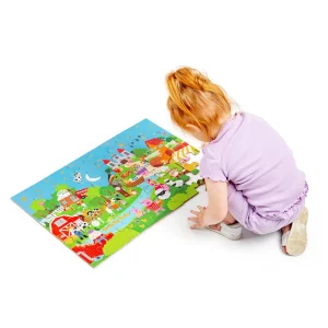 Best Nursery Rhyme Floor Puzzle (48pc) Wooden Puzzles And Activity Toys | Children's Wooden Puzzles