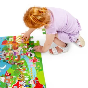 Best Nursery Rhyme Floor Puzzle (48pc) Wooden Puzzles And Activity Toys | Children's Wooden Puzzles