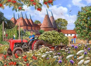 Online Oast Houses – BIG 500 Piece Jigsaw Puzzle Children's Wooden Puzzles