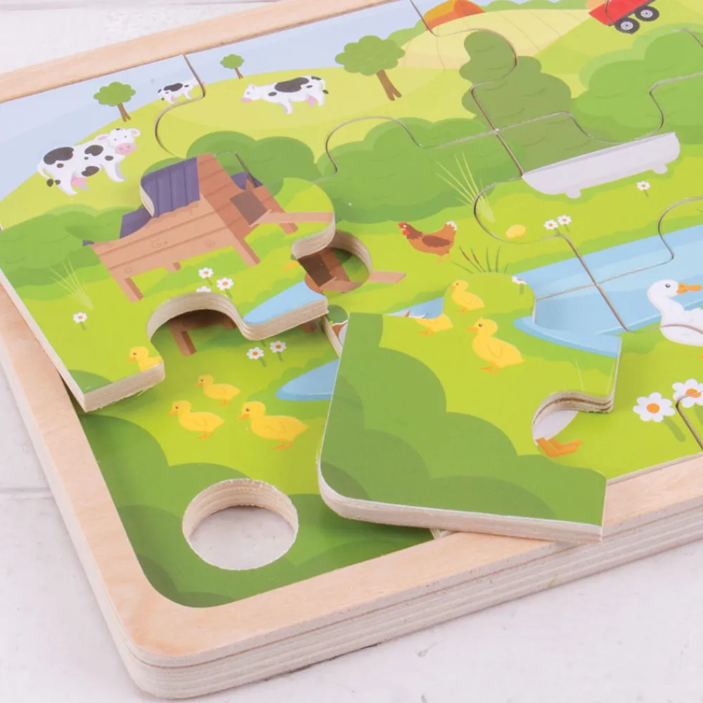 on_the_farm_puzzle_2.webp Outlet On The Farm Puzzle Wooden Puzzles And Activity Toys | Children's Wooden Puzzles