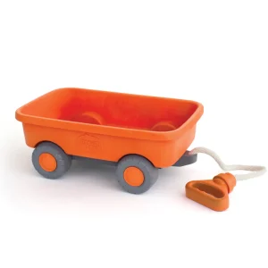 Best Orange Wagon Wooden Toy Cars For Children