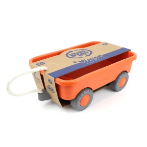 Best Orange Wagon Wooden Toy Cars For Children