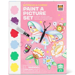 Hot Paint-a-Picture Set – Butterflies & Flowers Kids Arts And Crafts Sets For Kids