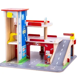 Discount Park & Play Garage Traditional Wooden Toys | Wooden Toy Cars For Children