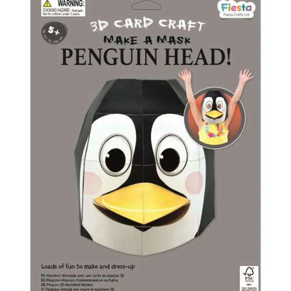 penguin_d_mask_card_craft_0.webp New Penguin 3D Mask Card Craft Kit Kids Arts And Crafts Sets For Kids