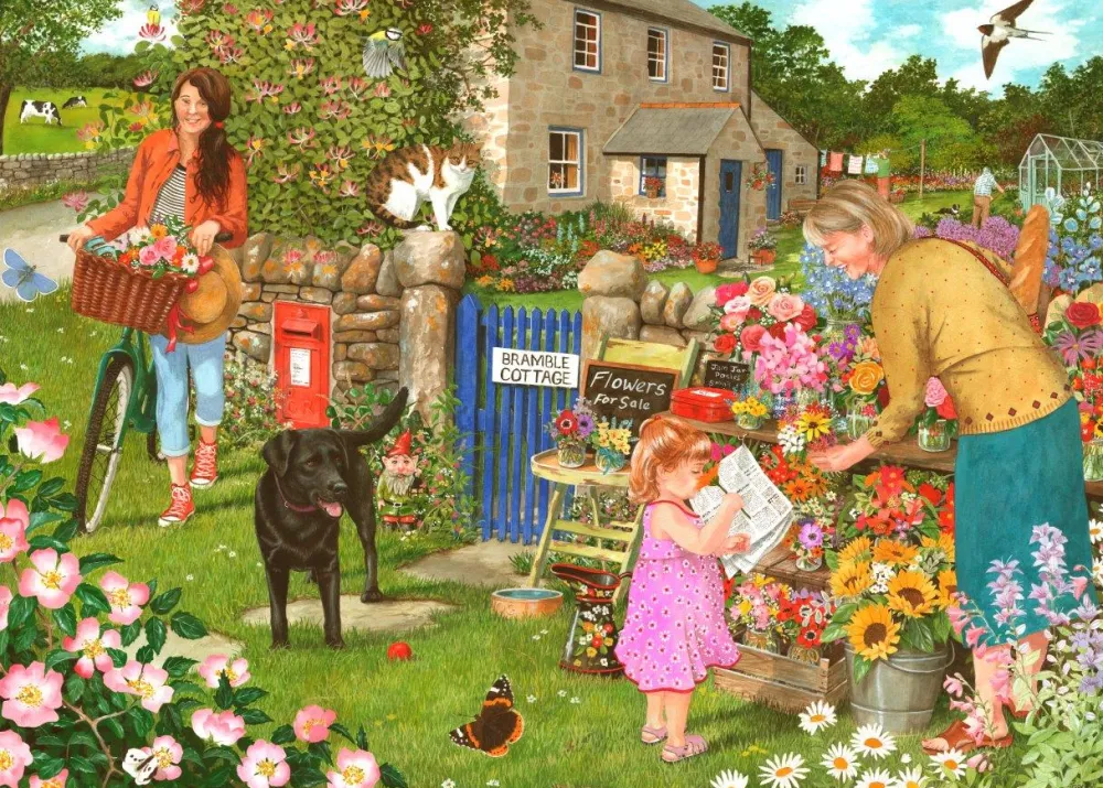 pocketful_of_posies___pie_0.webp Fashion Pocketful Of Posies – 1000 Piece Jigsaw Puzzle Children's Wooden Puzzles