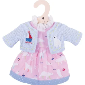 Clearance Polar Bear Pink Dress (for Size Medium Doll) Soft Rag Dolls | Soft Toys